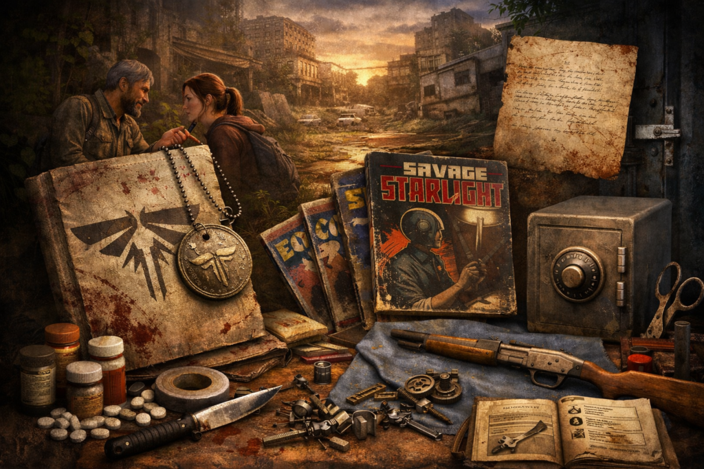 Joel and Ellie talk in ruined city, The Last of Us