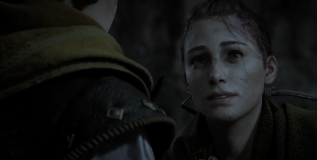 Character speaking in 'The Last of Us Part II'.
