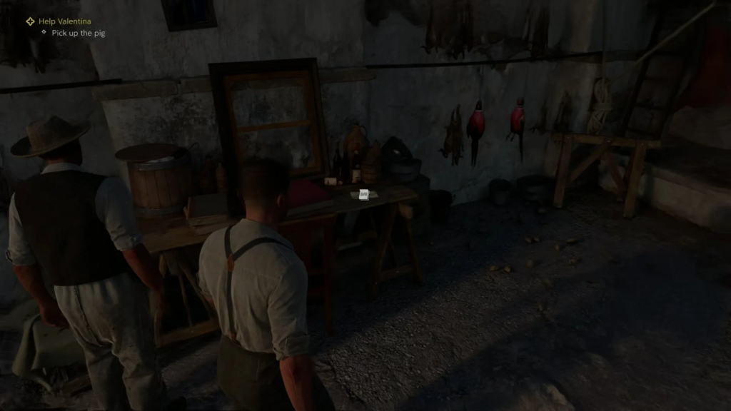 Arthur Morgan in Red Dead Redemption 2 standing by table