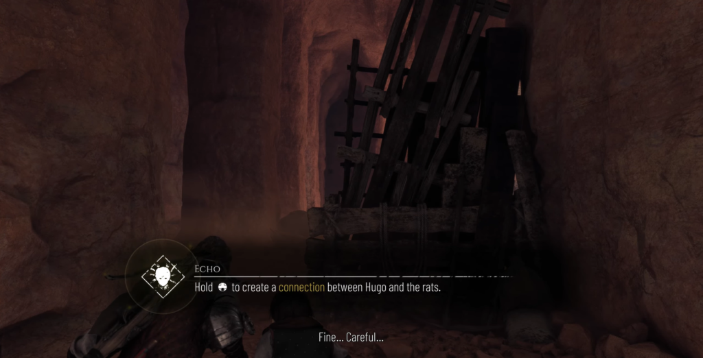 Amicia and Hugo exploring cave in A Plague Tale.