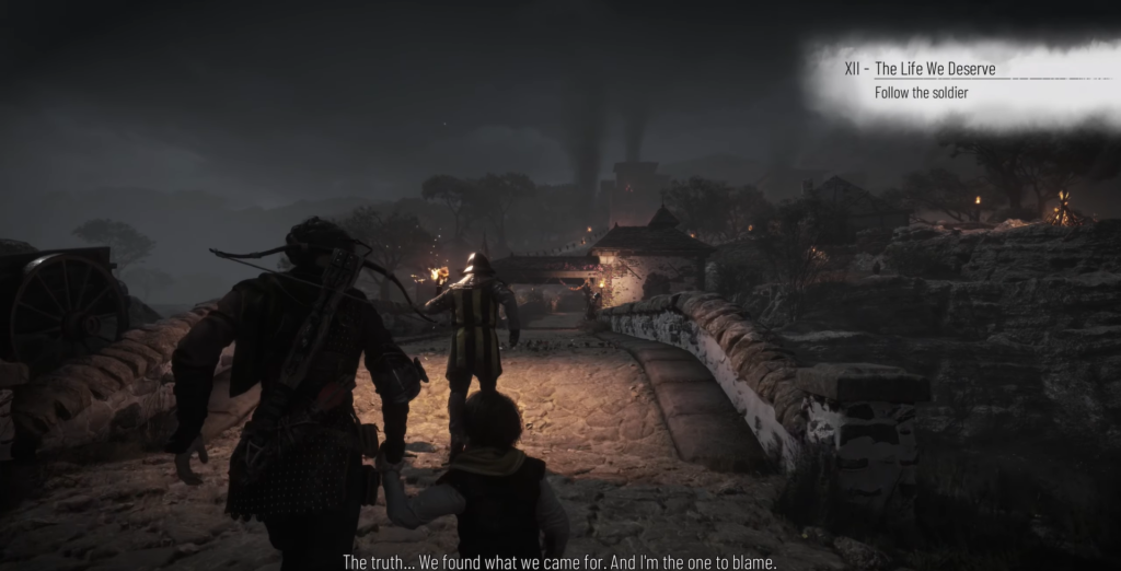 Hugo and Amicia A Plague Tale: Requiem walking.