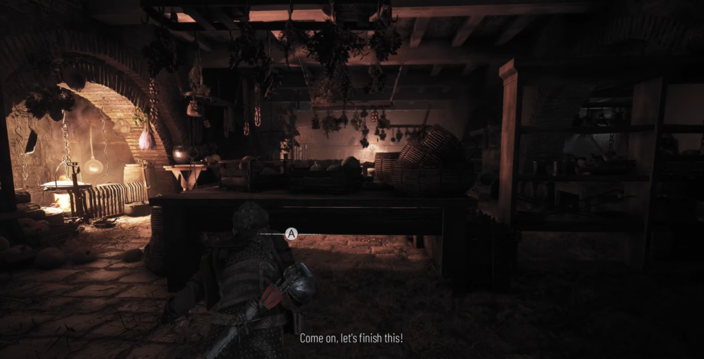 Amicia A Plague Tale: Requiem sneaking in darkness.