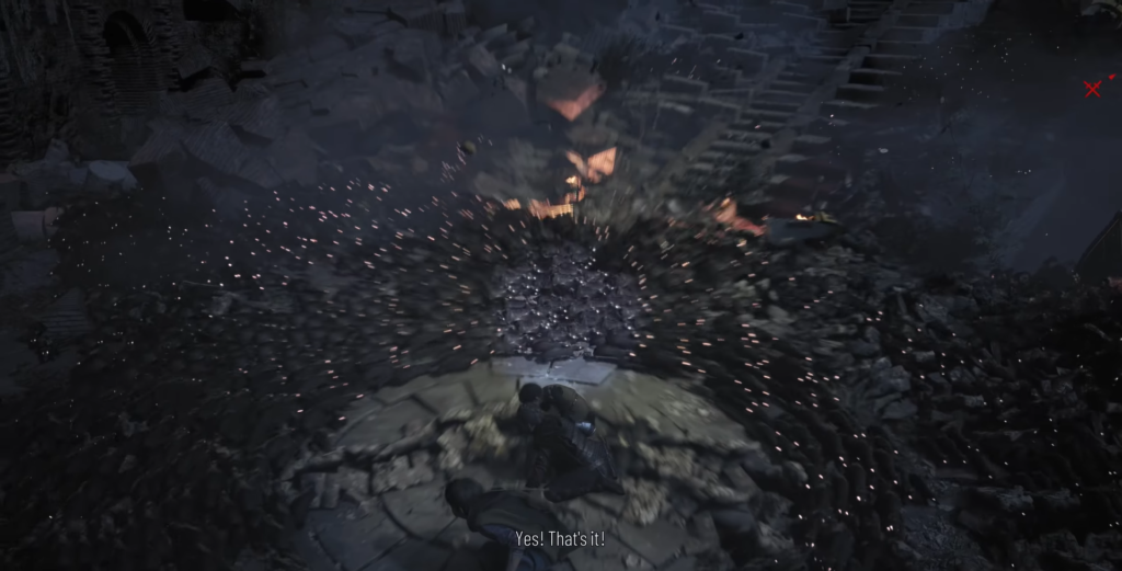 Ellie Last of Us Chapter 12 explosion scene