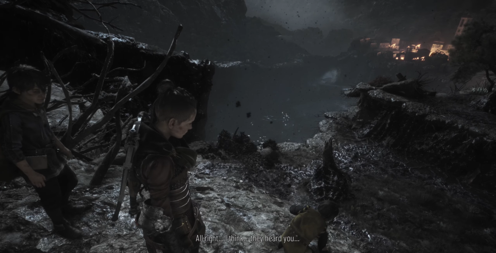 Aloy from Horizon gazes into the abyss.