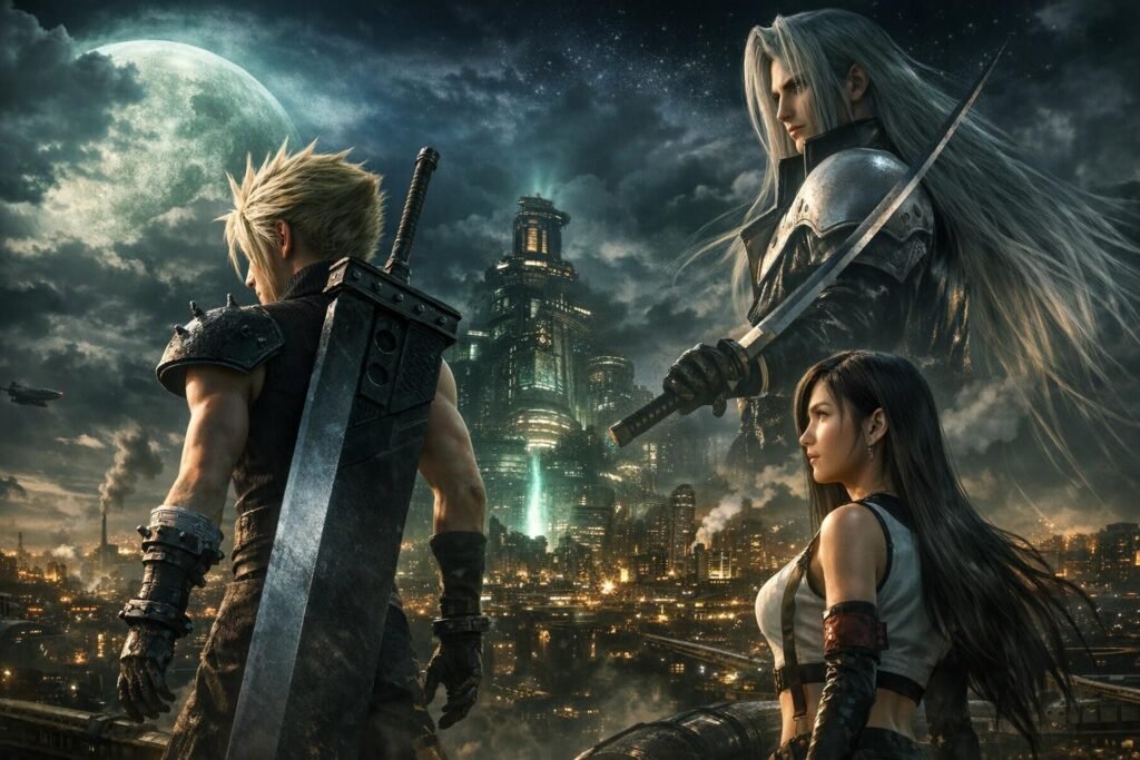 Epic fantasy character trio