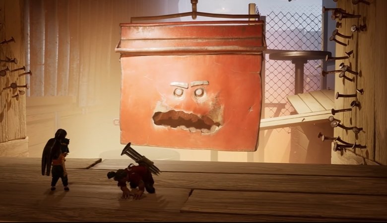 May and Cody face red toolbox boss in It Takes Two