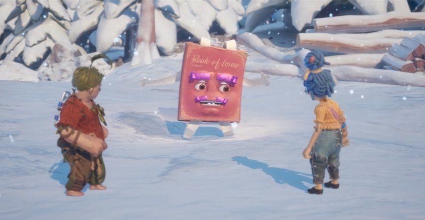 Cody and May face Book of Love in snow, It Takes Two